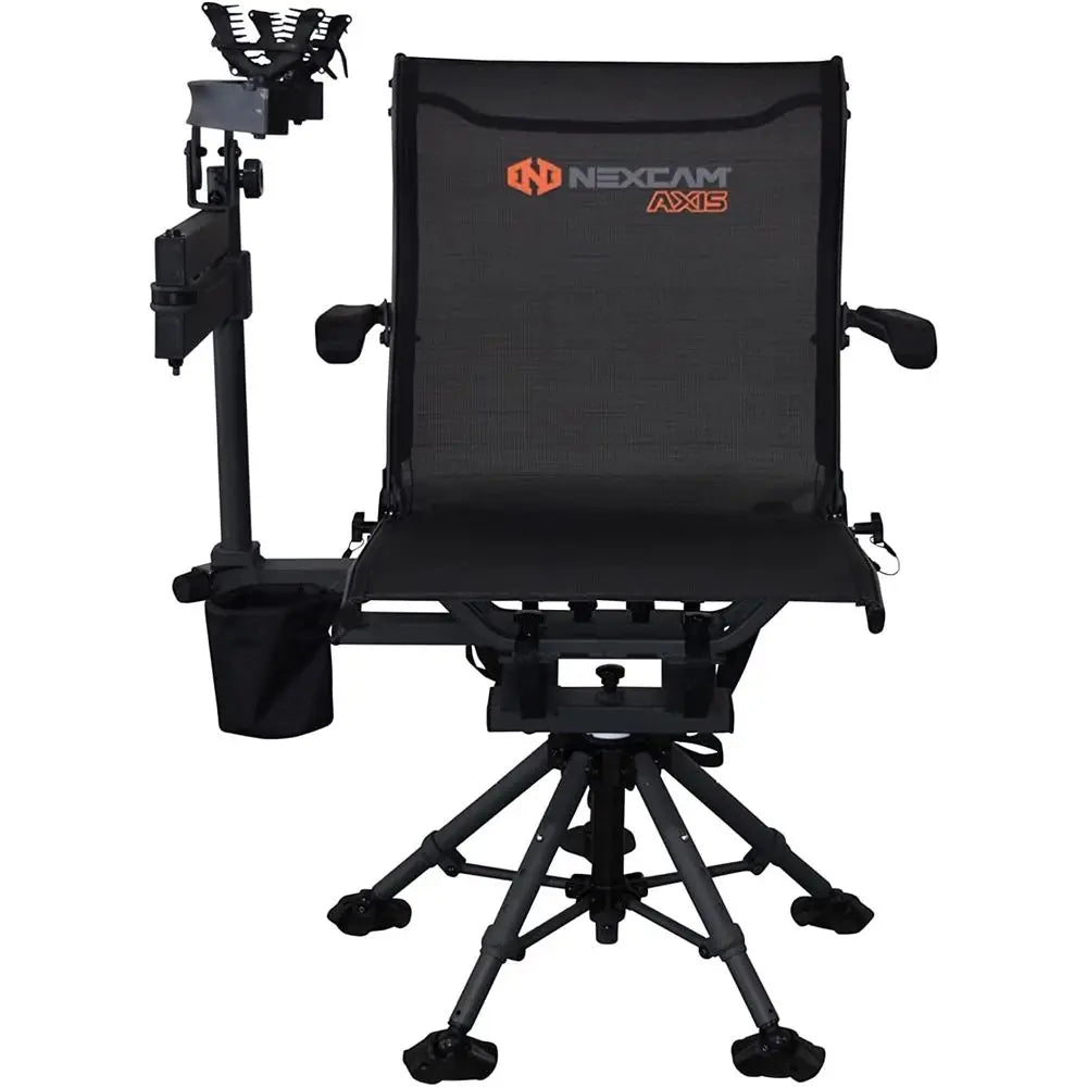 Dual-Axis Swivel Shooting Rest - Portable Rocking Chair for Hunting and Camping