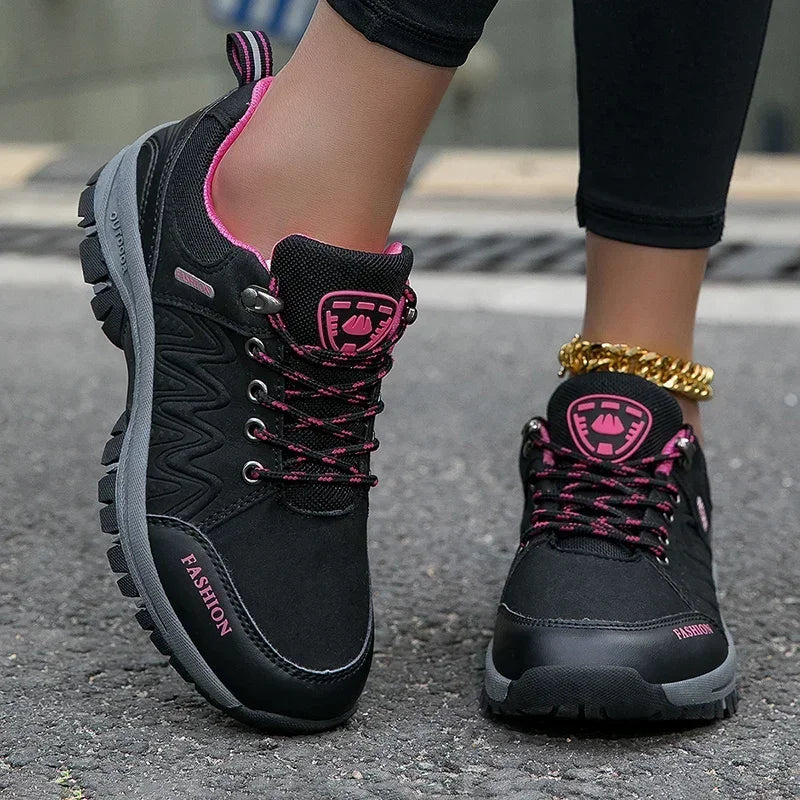 Women Non Slip Hiking Shoes, Comfort Outdoor Walking Climbing Jogging Sneakers Sports Footwear