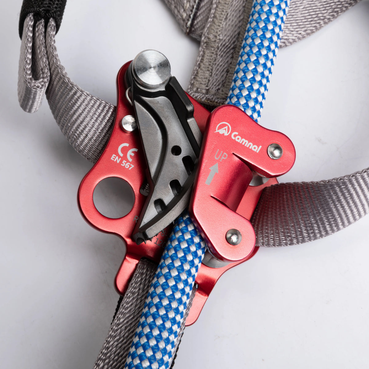 Foot Ascender Rope Grab Left Right Foot Type Climbing Ascender Outdoor Rock Climbing Caving Foot Pedal Riser for Mountaineering