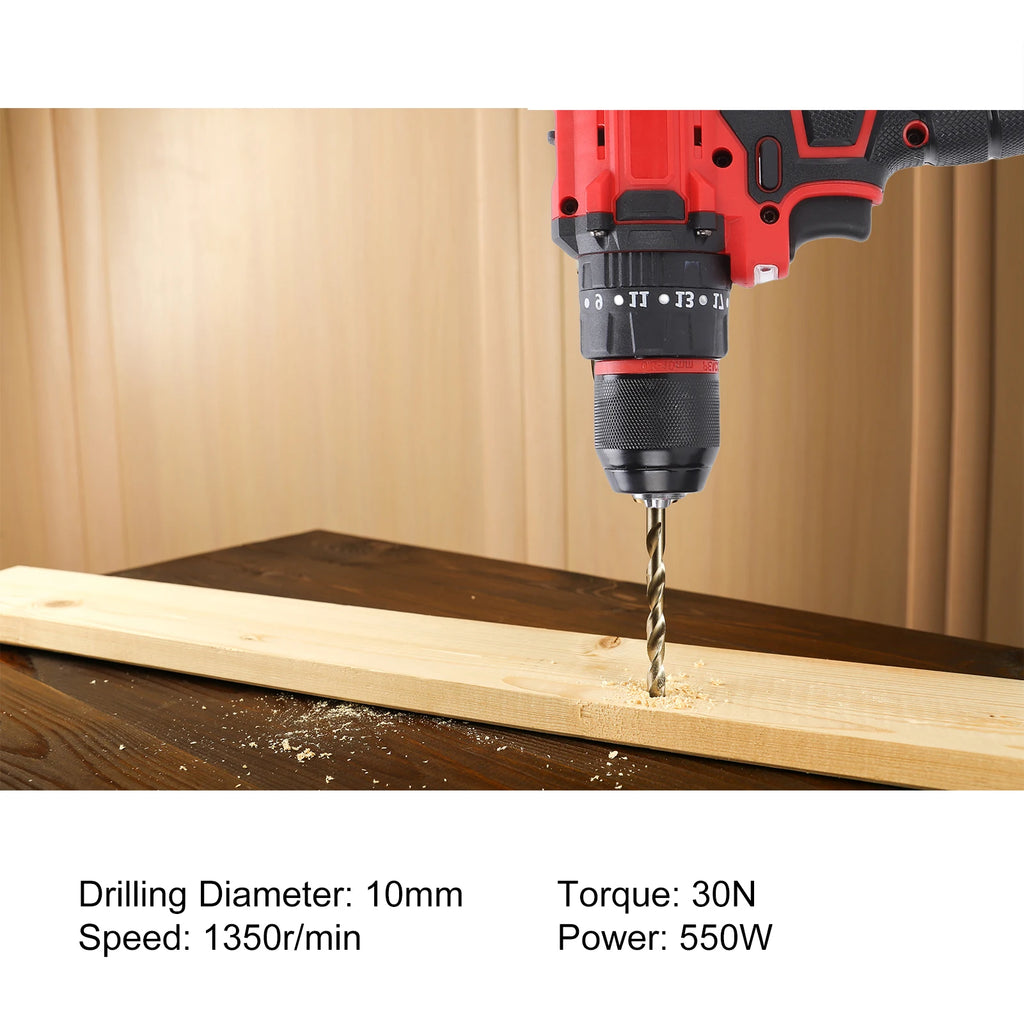 Cordless Drill and  Driver Set 16.8V Brushless Power Tool Kit with 3 Batteries Cordless Drill Kit Brushless Power Tool Kit