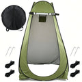 Instant Pop Up Changing Tent 192cm Tall Portable Outdoor Privacy Shower Tent with Silver Coating Waterproof Foldable Camping Toilet Dressing Booth with Carry Bag Stakes Ropes for Beach Swimming Fishing Hiking Photography - Macgyverzoutpost
