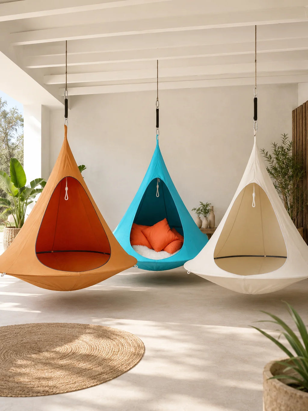 Hanging Chair Hammock, Portable Butterfly Shaped Swing Hanging Chair, 1200D Oxford Fabric Waterproof Casual Hanging Swing For Indoor Bedroom Living Room Decor, Outdoor Patio Garden Camping