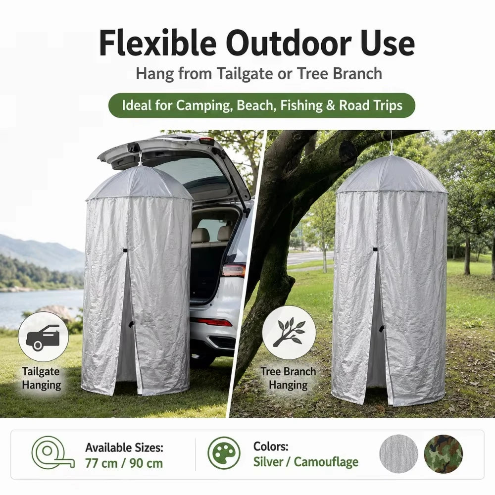 Outdoor Portable Hanging Privacy Shelter Pop-Up Changing Shower Tent Camping Car