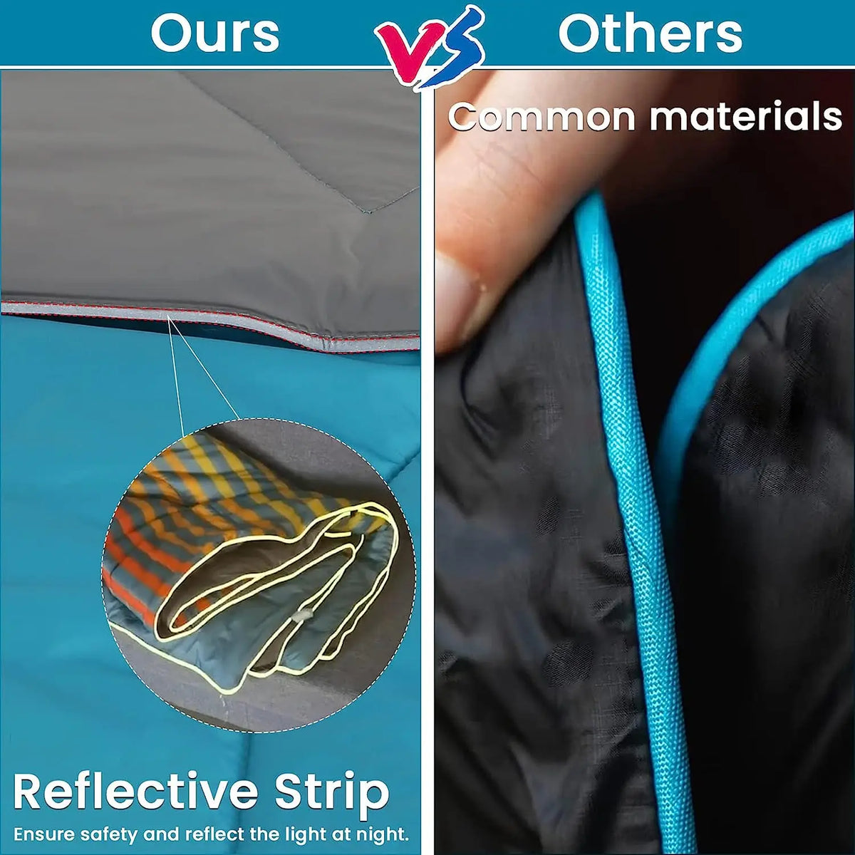 Outdoor Camping Blanket Fluffy Waterproof Warm Portable Storage Bag Hiking Car Use Multi-Functional Blanket - Macgyverzoutpost