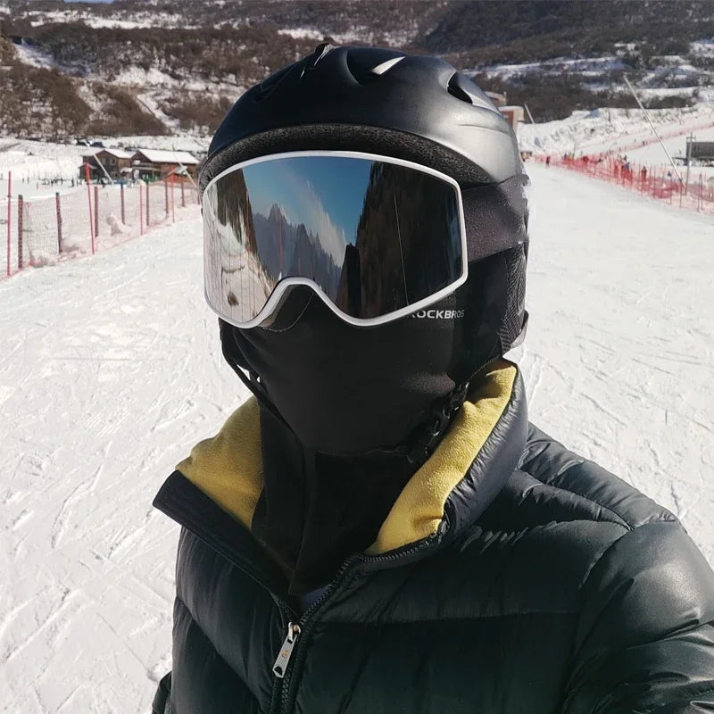 ROCKBROS Winter Face Mask Winter Cycling Climbing Hiking Fleece Thermal Keep Warm Windproof Motorcycle Cycling Balaclava - Macgyverzoutpost