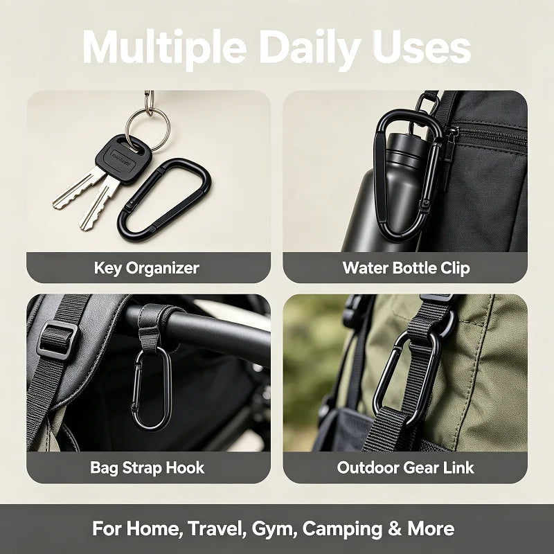 10/20PCS Small Carabiners Carabiner Clips Tactical Carabiners Camping Gadgets XKHWGJ06