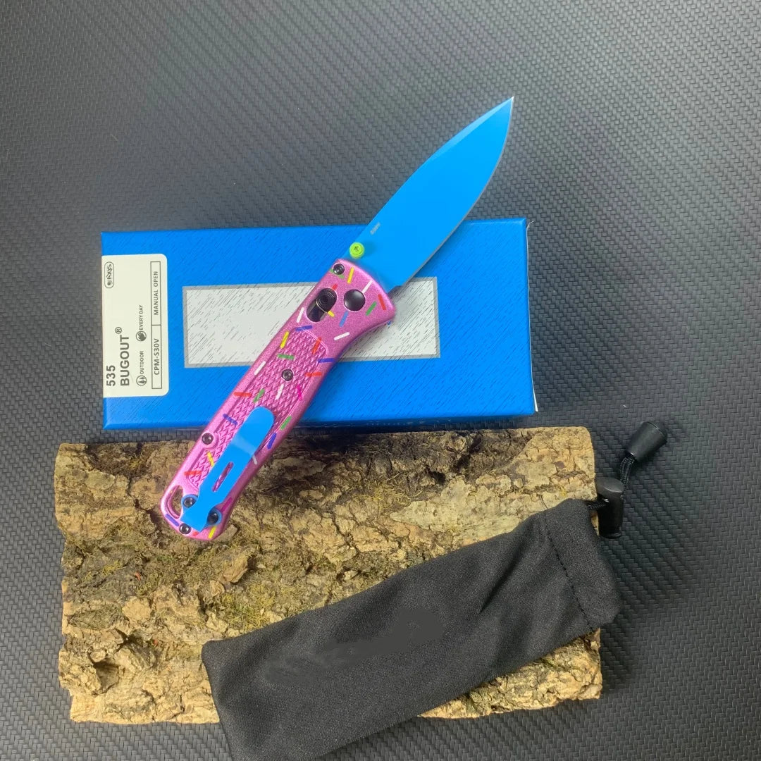 Factory Wholesale Retail BM535 Color Coated Folding Knife S30V Blade Aluminum Handle
