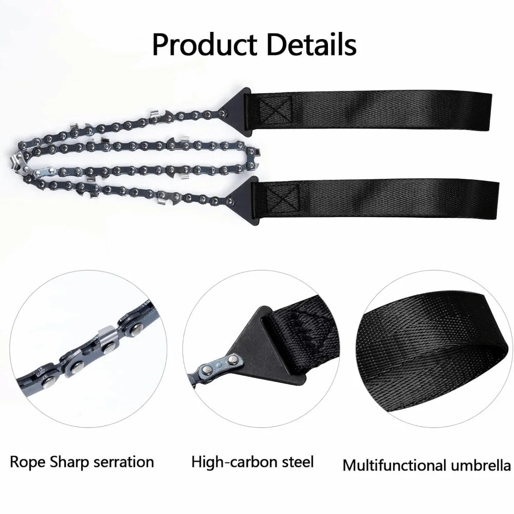 High Quality Portable Wire Saw Multi Function 11/33 Teeth Hand Drawn Saw with Pouch Durable Pocket Manual Saw Field Work