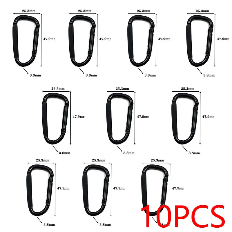 10/20PCS Small Carabiners Carabiner Clips Tactical Carabiners Camping Gadgets XKHWGJ06