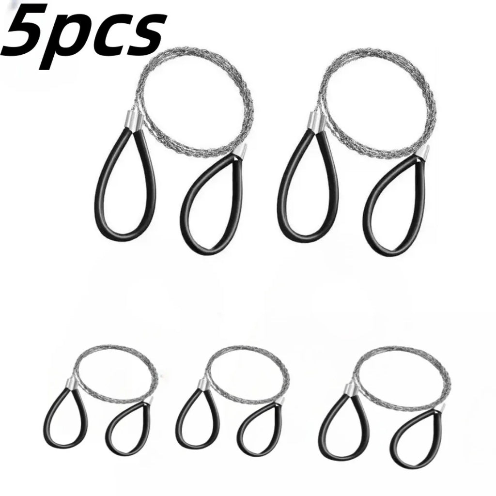 Portable Stainless Steel Wire Saw PVC Pipe Cable Saw Manual Chain Saw Suitable for Hiking Camping Hunting Cutting Rope Saw