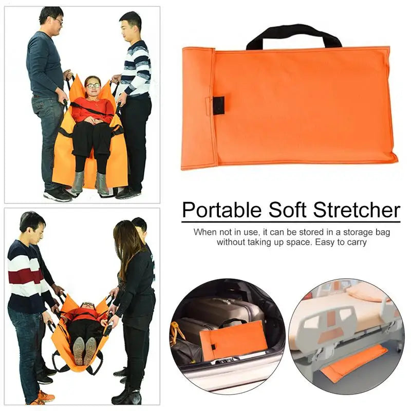 Portable Soft Stretcher With Handbag First Aid Tools 12 Handles Soft First Aid Medical Stretcher For Home Sports Hospital Aid