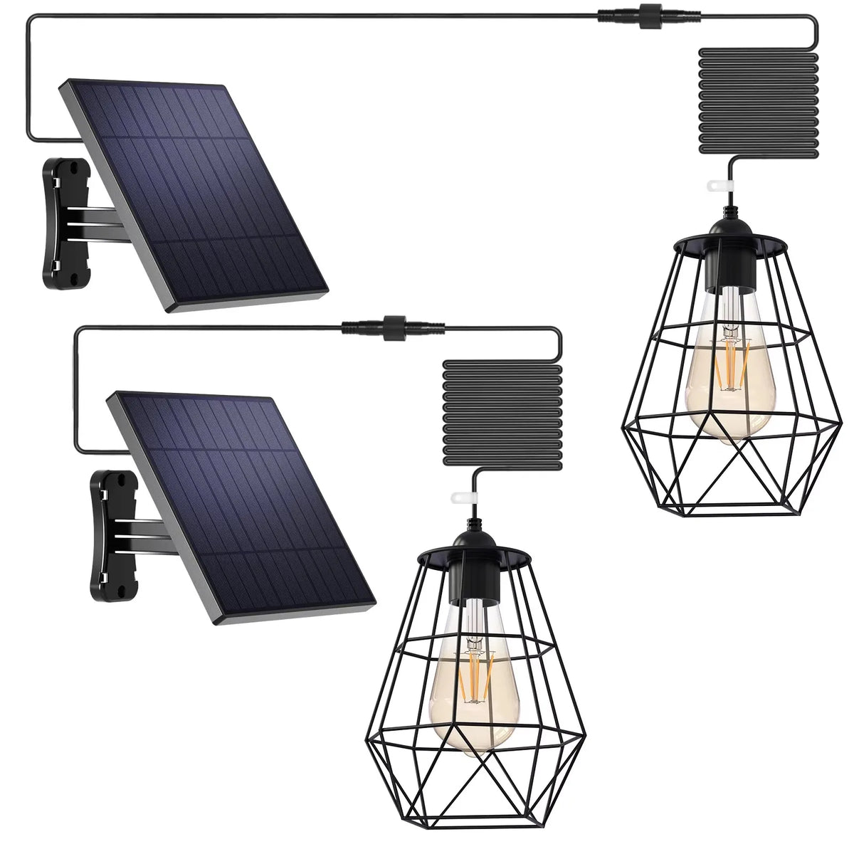 Intelamp 4000mah Solar Pendant Lights Indoor & Outdoor Bright Waterproof Solar Shed Lights