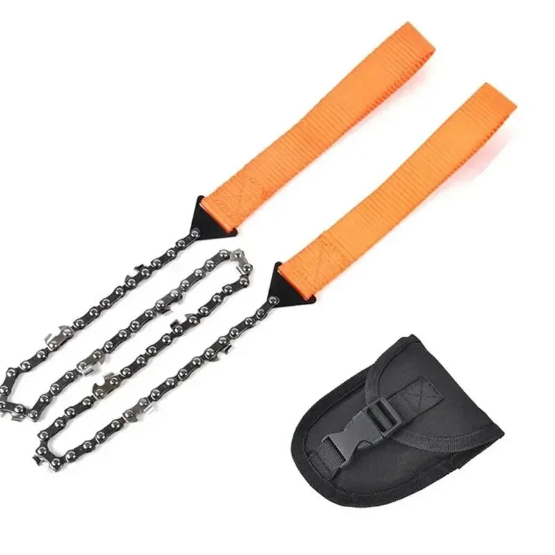 Portable Survival Chain Saw Chainsaws Emergency Camping Hiking Tool Pocket Pouch Outdoor Pocket Chain Saw - Macgyverzoutpost