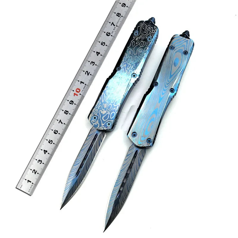 High-quality all-steel handle outdoor knife, portable high-hardness tactical knife, wilderness survival self-defense
