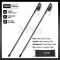 Local+ 2PCs Carbon Fiber Foldable 5-Sections Ultra-Light 110g Trekking Poles Walking Cane, 110/120/130cm Fixed Length Hiking Sticks Lightweight Portable Gear Caron Fiber Black Tech - Macgyverzoutpost