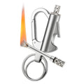 Metal Permanent Match Lighter Keychain Outdoor Emergency Igniter Waterproof Cigarette Flint Fire Keychain