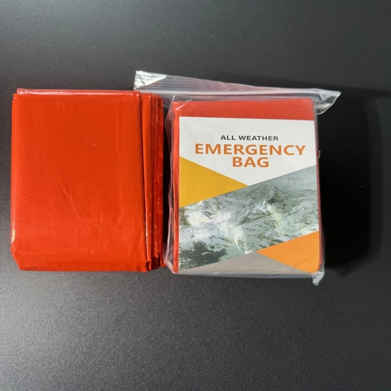 Emergency Sleeping Bag Survival Blanket Thermal Mylar Bivy Sack Lightweight Waterproof Portable Shelter For Camping Hiking - Macgyverzoutpost