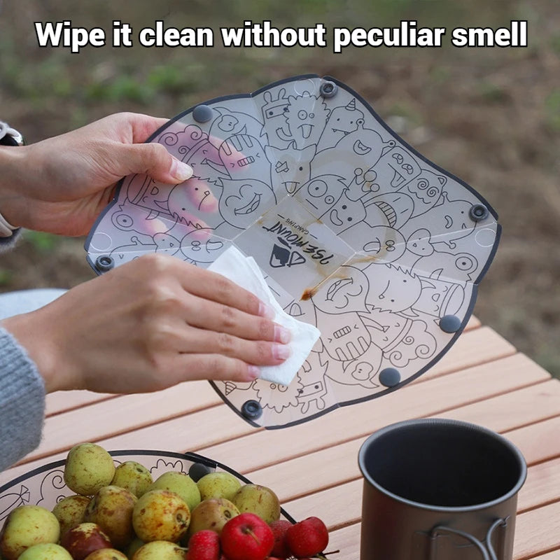 Folding Camping Tableware Outdoor Portable Folding Lightweight Bowl Dinner Plate Water Cup Multi-purpose - Macgyverzoutpost