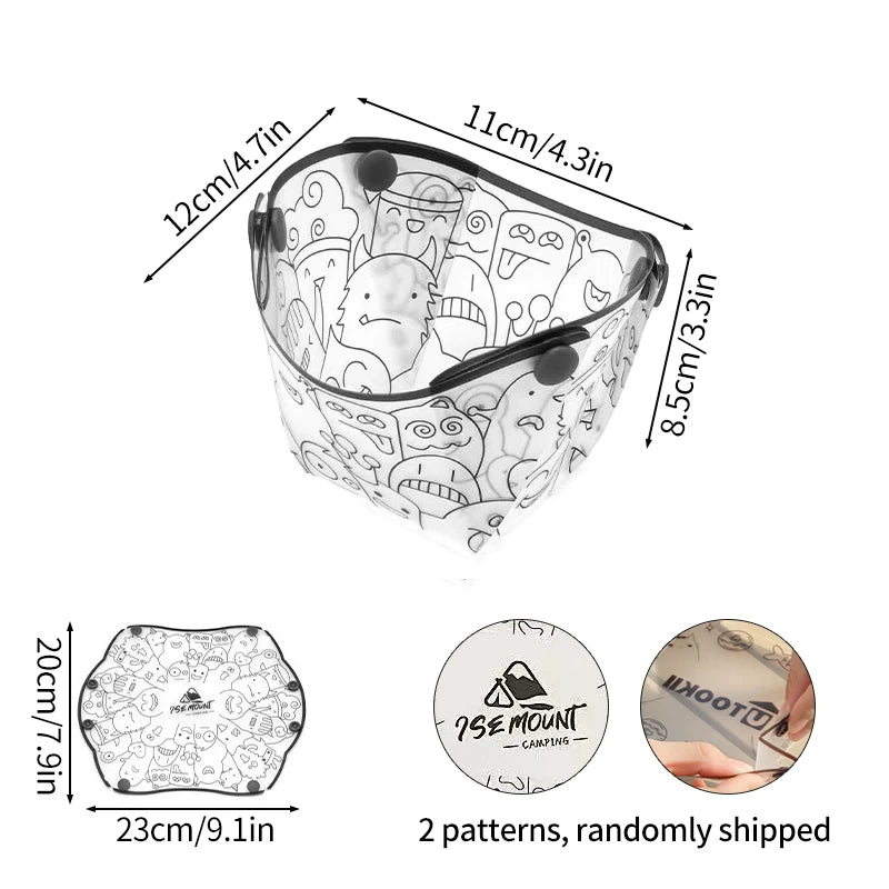 Folding Camping Tableware Outdoor Portable Folding Lightweight Bowl Dinner Plate Water Cup Multi-purpose - Macgyverzoutpost