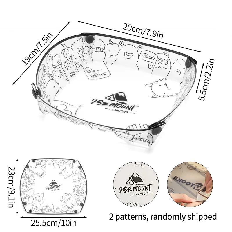 Folding Camping Tableware Outdoor Portable Folding Lightweight Bowl Dinner Plate Water Cup Multi-purpose - Macgyverzoutpost