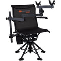 Dual-Axis Swivel Shooting Rest - Portable Rocking Chair for Hunting and Camping