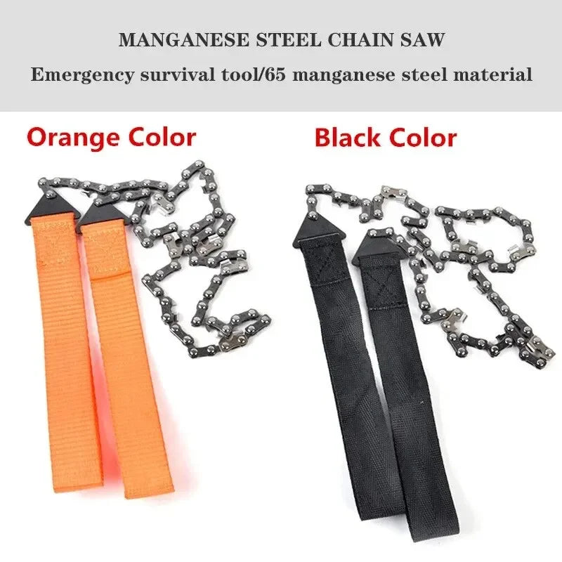Portable Survival Chain Saw Chainsaws Emergency Camping Hiking Tool Pocket Pouch Outdoor Pocket Chain Saw - Macgyverzoutpost