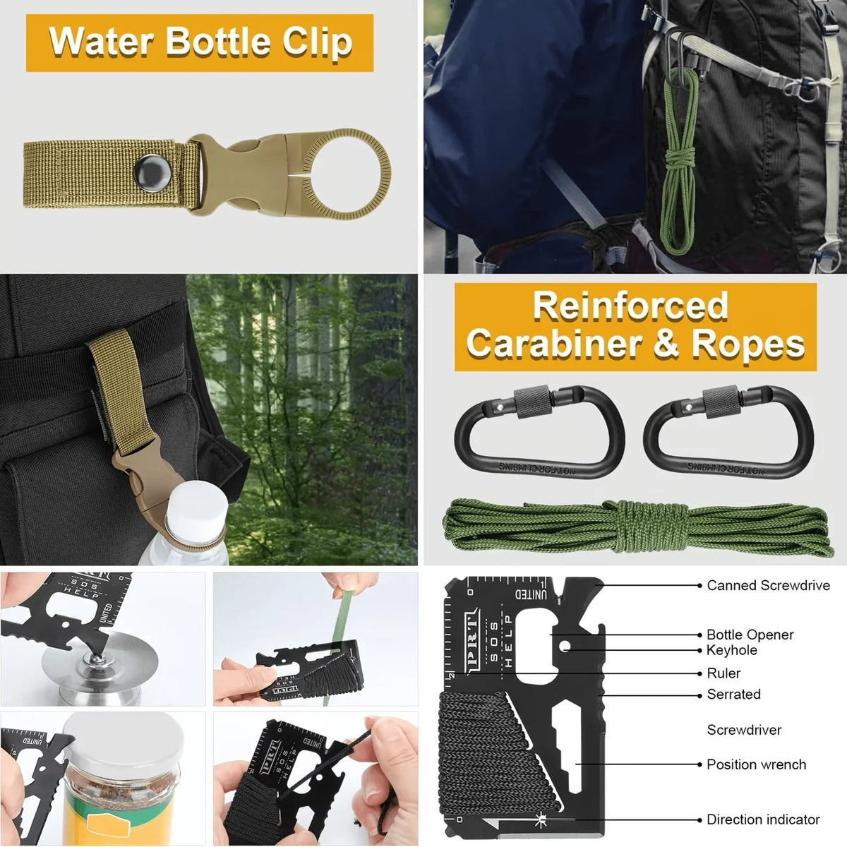 142-Piece Professional Survival And First Aid Kit with Carry Bag Ideal for Camping and Outdoor Adventure Lovers - Macgyverzoutpost