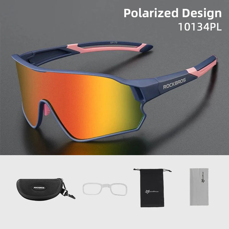 ROCKBROS Polarized Glasses UV400 Sunglasses Sport Protection Glasses Bicycling Eyewear Outdoor Hiking Camping Golf Cycling Goggles - Macgyverzoutpost