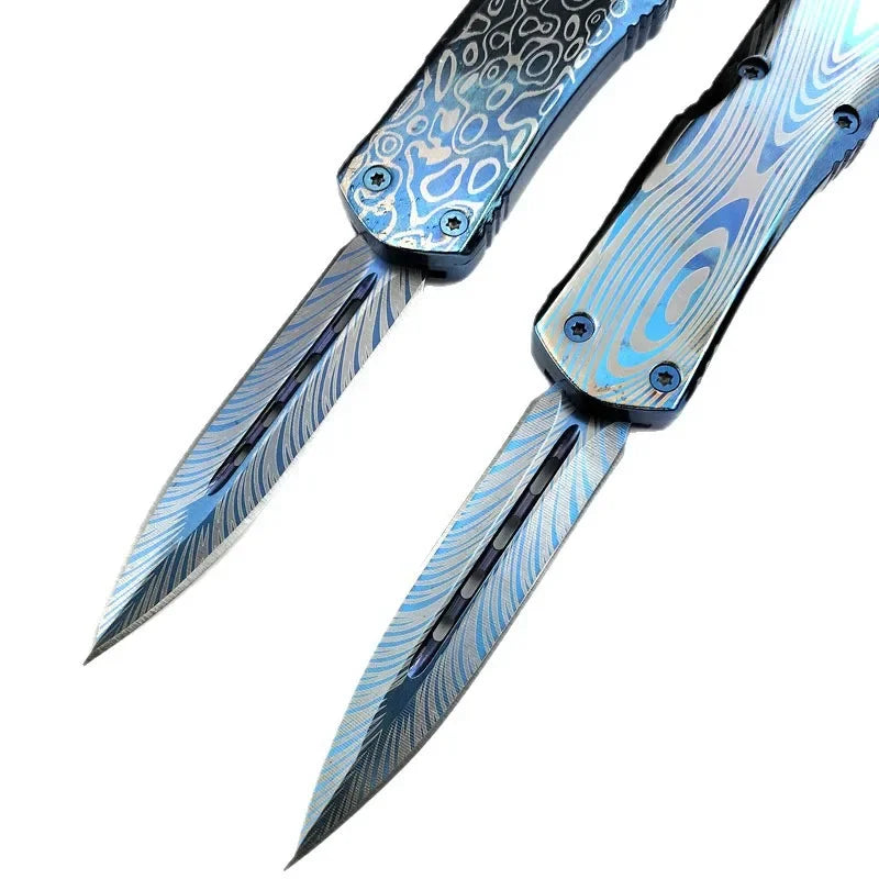 High-quality all-steel handle outdoor knife, portable high-hardness tactical knife, wilderness survival self-defense