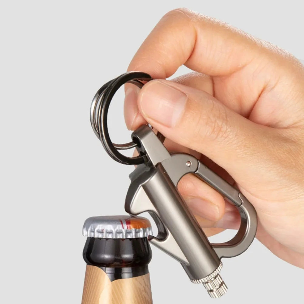 Metal Permanent Match Lighter Keychain Outdoor Emergency Igniter Waterproof Cigarette Flint Fire Keychain