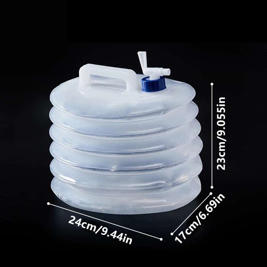 Portable 5/10L /15L Outdoor Foldable Collapsible Drinking Car Water Bag Carrier Container