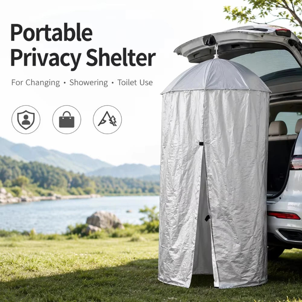 Outdoor Portable Hanging Privacy Shelter Pop-Up Changing Shower Tent Camping Car