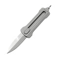 Titanium Alloy EDC Pocket Knife, D2 Steel Fixed Blade, With Window Breaker, for Outdoor Camping Hunting Hiking, Small Cutting Tool