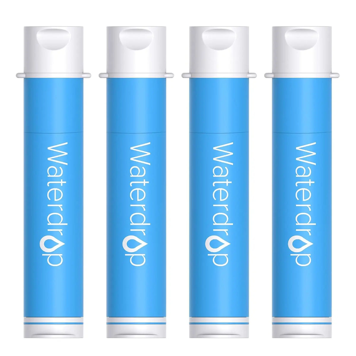 Waterdrop Portable Water Filter Straw, Camping Water Filter | Survival Water Purifier, 0.1 Micron Filtration for Hiking, Travel & Emergency Preparedness, Survival Gear, 4 Pack