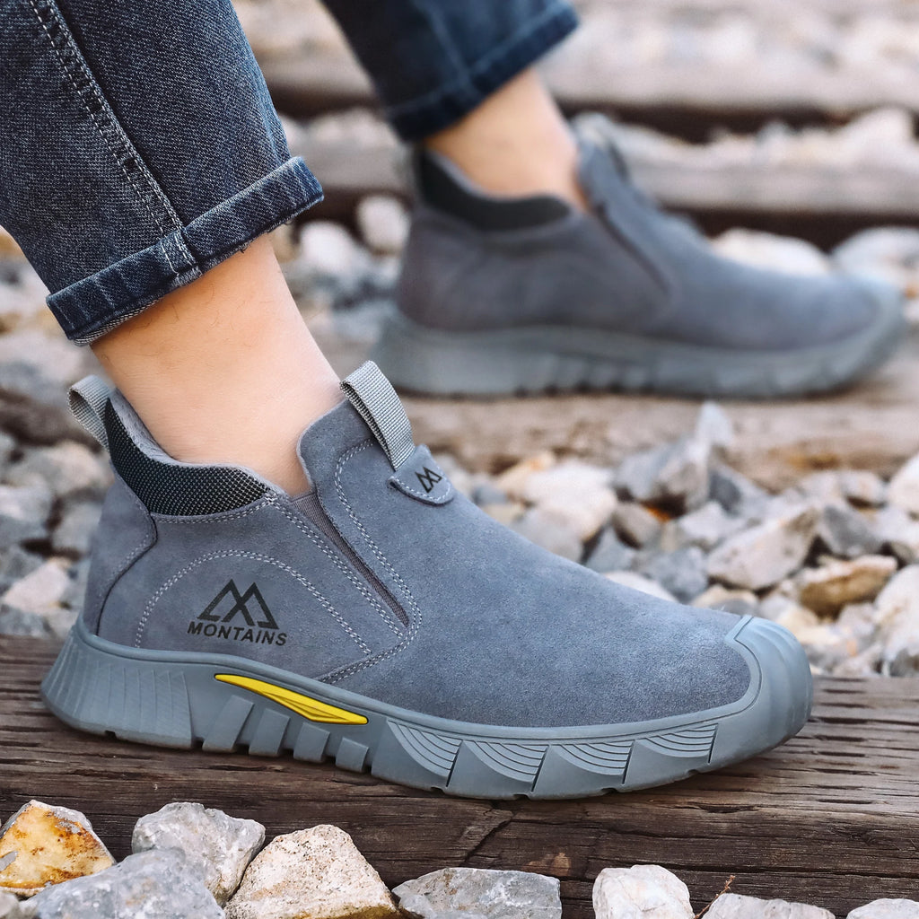 All Season Industrial Safety Shoes for Men Women Steel Toe Sneakers with Impact Resistant Steel Toe Cap Lightweight Comfortable Design for Construction Work, Wear Resistant Durable Full Sizes