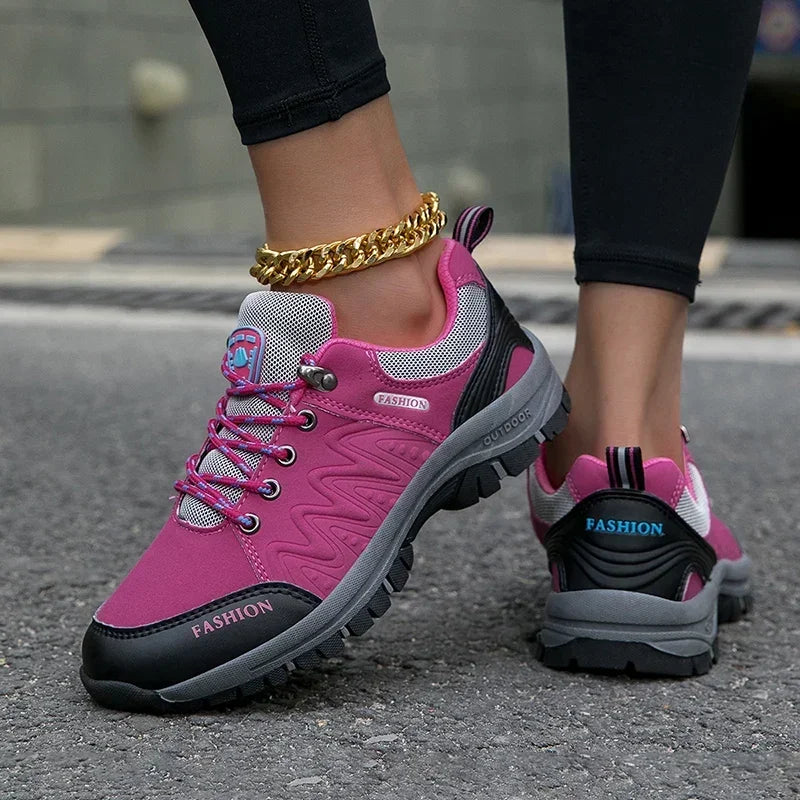 Women Non Slip Hiking Shoes, Comfort Outdoor Walking Climbing Jogging Sneakers Sports Footwear