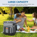 Insulated Rolling Cooler Bag Proof Picnic Trolley Box Detachable Large Thermal Food Delivery Box for Camping Refrigerator