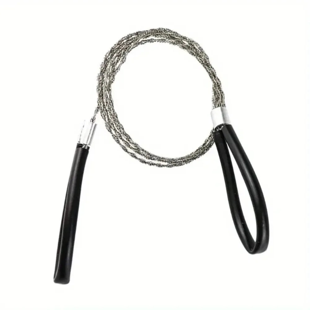 Portable Stainless Steel Wire Saw PVC Pipe Cable Saw Manual Chain Saw Suitable for Hiking Camping Hunting Cutting Rope Saw