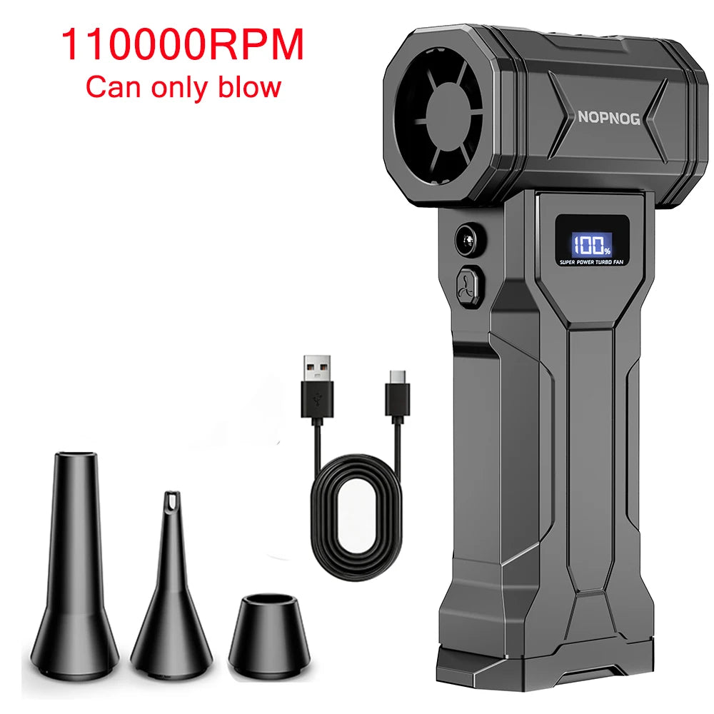 Turbo Fan Violent Jet Blower Cleaning Tools Powerful Car Vacuum Cleaner Hair Dryer Electric Air Duster