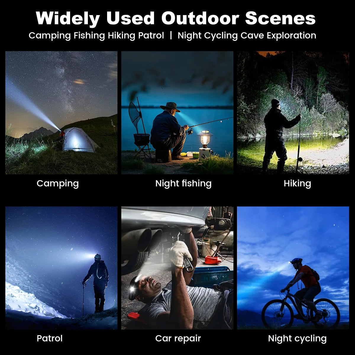 1000mAh COB LED Headlamp Induction Head Lamp Built-in Battery USB Rechargeable Head Flashlight Outdoor Camping Fishing Sensor Headlight - Macgyverzoutpost