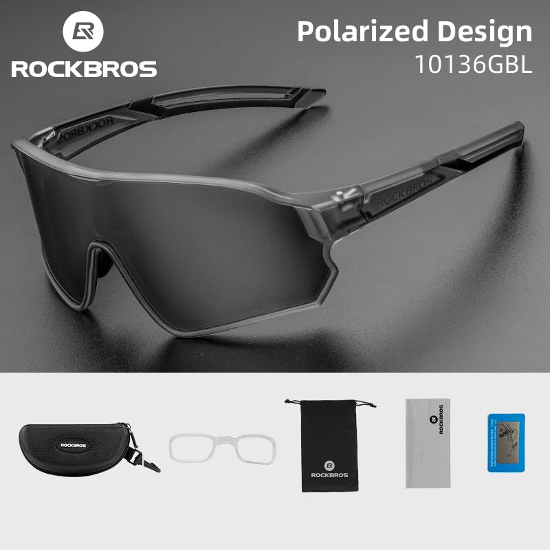 ROCKBROS Polarized Glasses UV400 Sunglasses Sport Protection Glasses Bicycling Eyewear Outdoor Hiking Camping Golf Cycling Goggles - Macgyverzoutpost