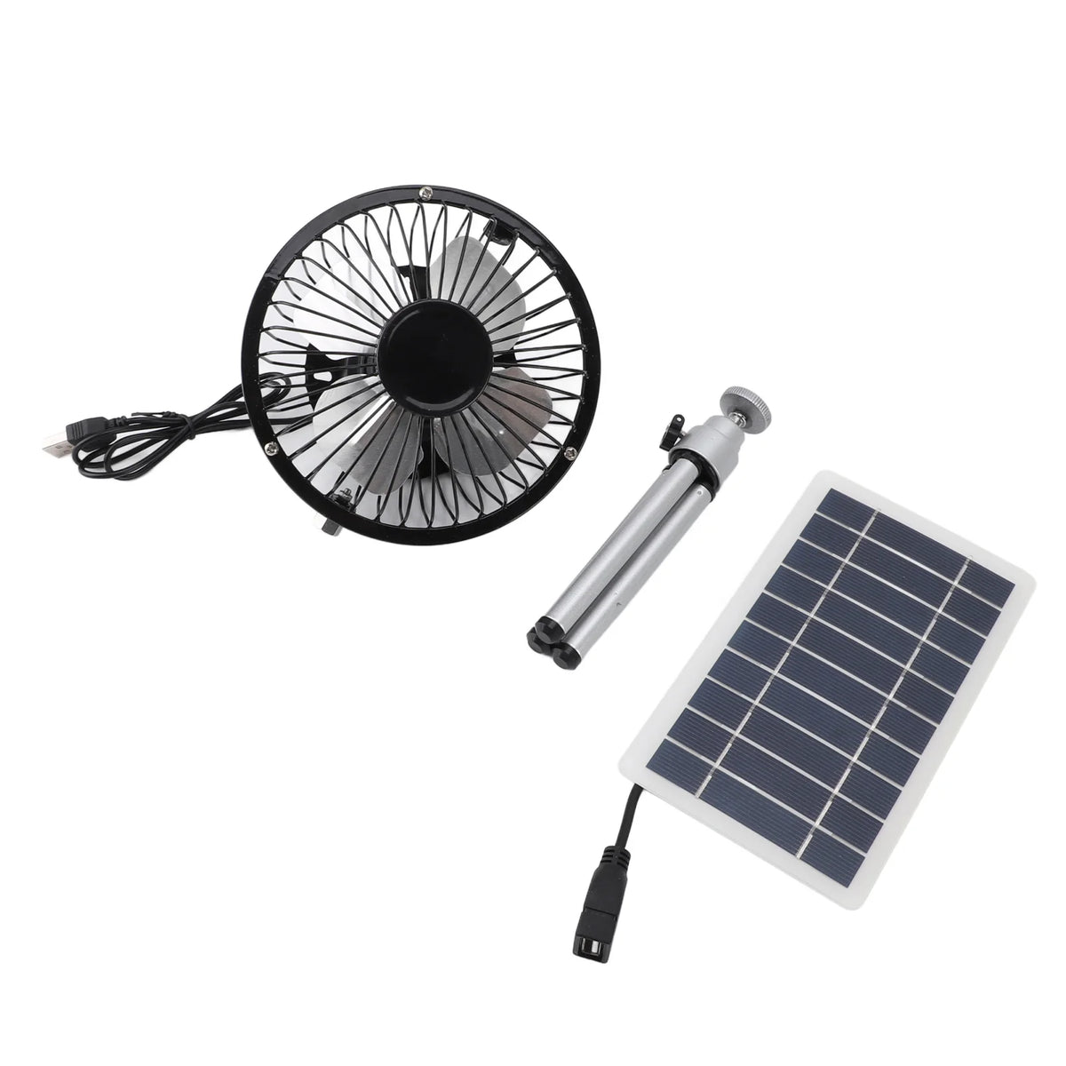 Solar Panel Powered Fan Quiet  Monocrystalline Silicon Portable Solar Fan