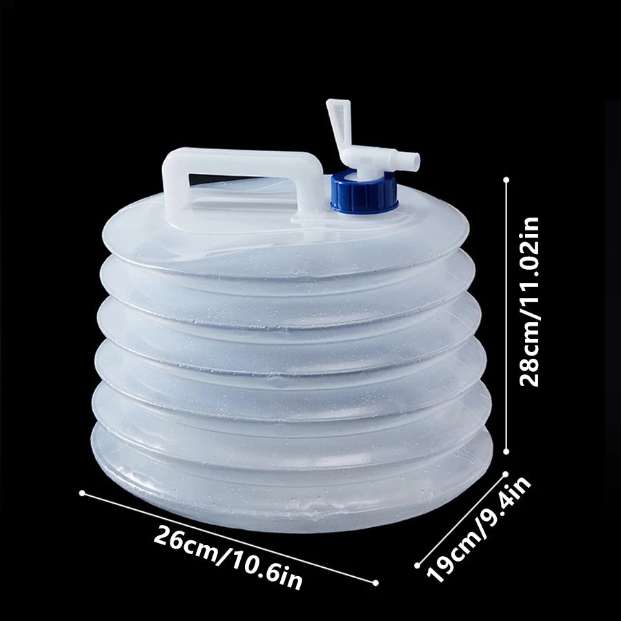 Portable 5/10L /15L Outdoor Foldable Collapsible Drinking Car Water Bag Carrier Container