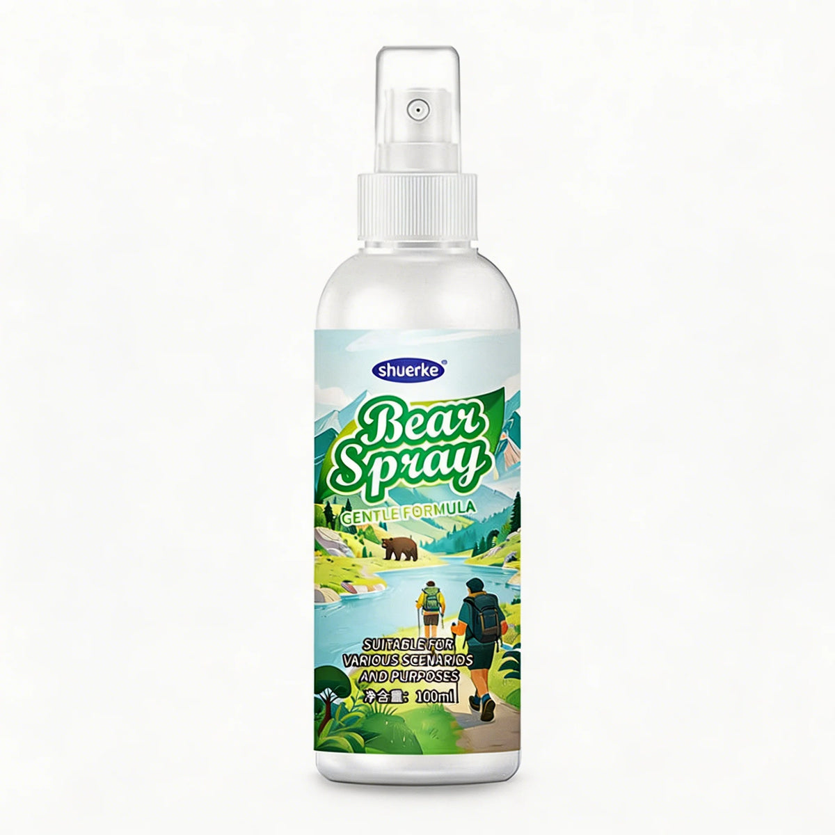 100ml Wildlife Repellent Spray Safety Lock Bear Dog Deterrent Pepper Oil Non-Lethal Camping Outdoor Hiking Forest Animal Gear