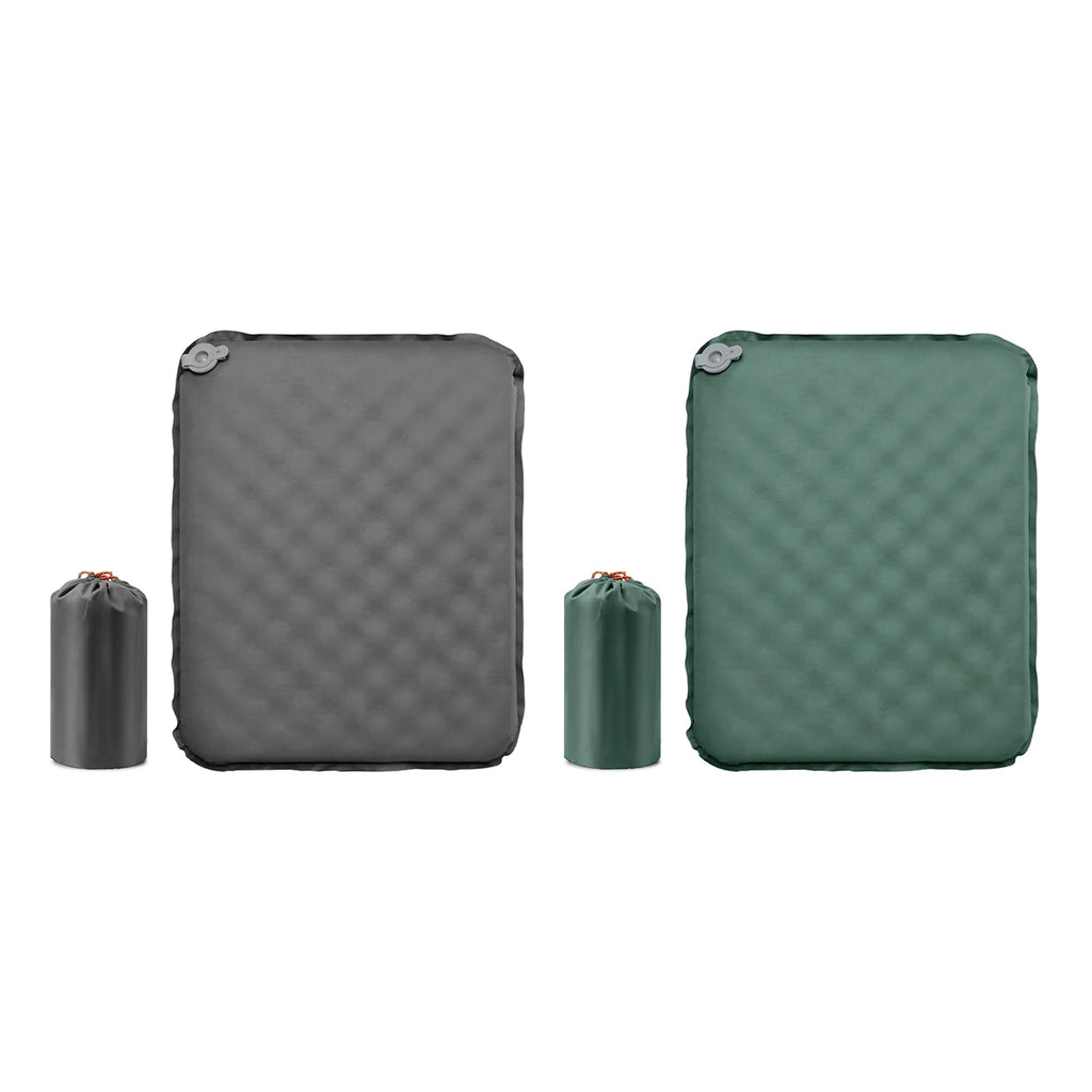 Portable Self Inflating Seat Cushion 5 Seconds Auto Inflate Camping Pad with Memory Foam Lightweight Travel Pillow for Outdoor - Macgyverzoutpost