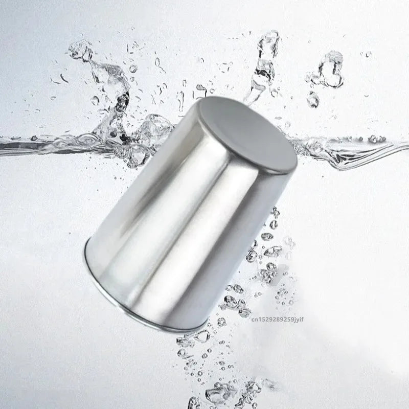 4Pcs/Set Outdoor Stainless Steel Water Cups With Case Hiking Camping Picnic Portable Travel Drinkware