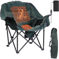 Insulated Warm Chair for Camping with Cooler & Side Pocket, Heavy Duty, Portable Power Supply