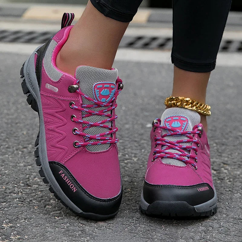 Women Non Slip Hiking Shoes, Comfort Outdoor Walking Climbing Jogging Sneakers Sports Footwear