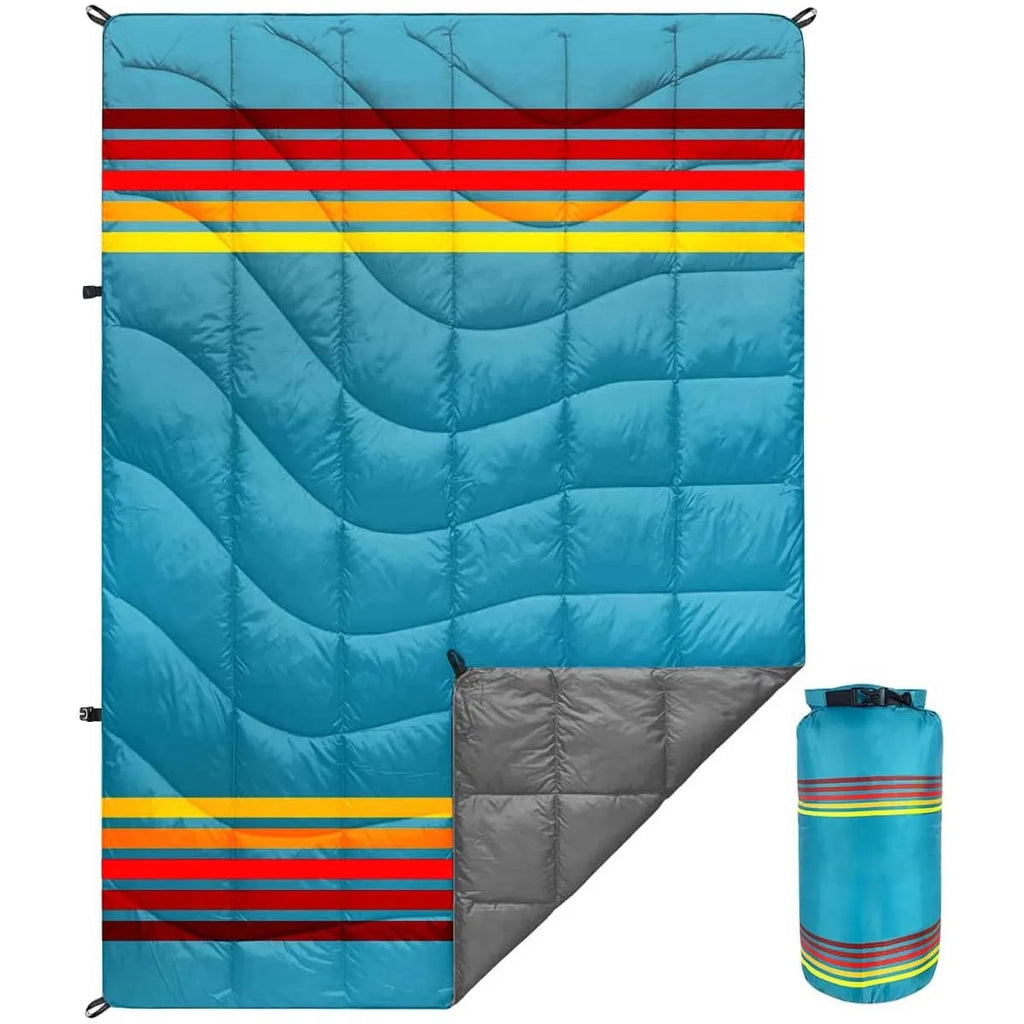 Outdoor Camping Blanket Fluffy Waterproof Warm Portable Storage Bag Hiking Car Use Multi-Functional Blanket - Macgyverzoutpost