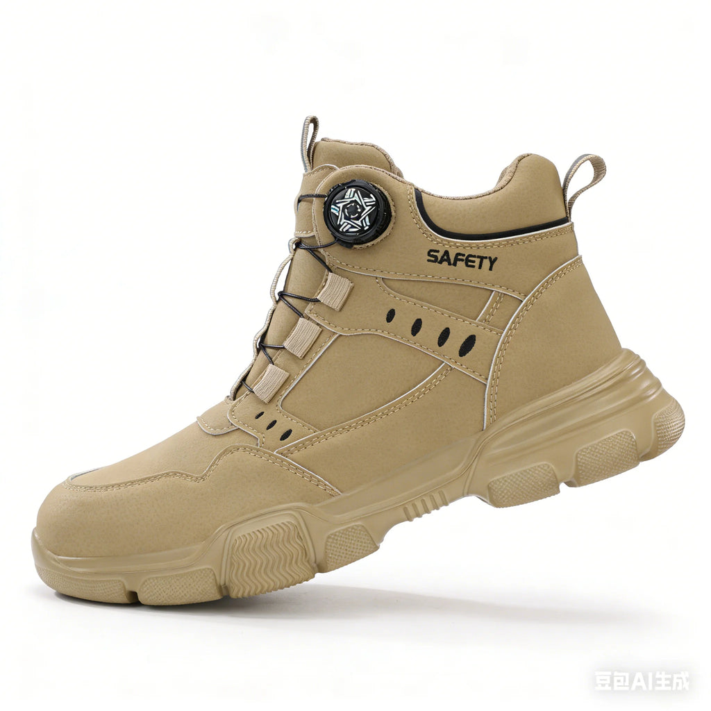 All Season Industrial Safety Shoes for Men Women Steel Toe Sneakers with Impact Resistant Steel Toe Cap Lightweight Comfortable Design for Construction Work, Wear Resistant Durable